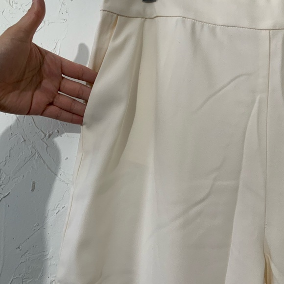 ModCloth Business Officewear High Waisted Wide-Leg Cream Trousers Pants Sz 14 - Picture 10 of 14